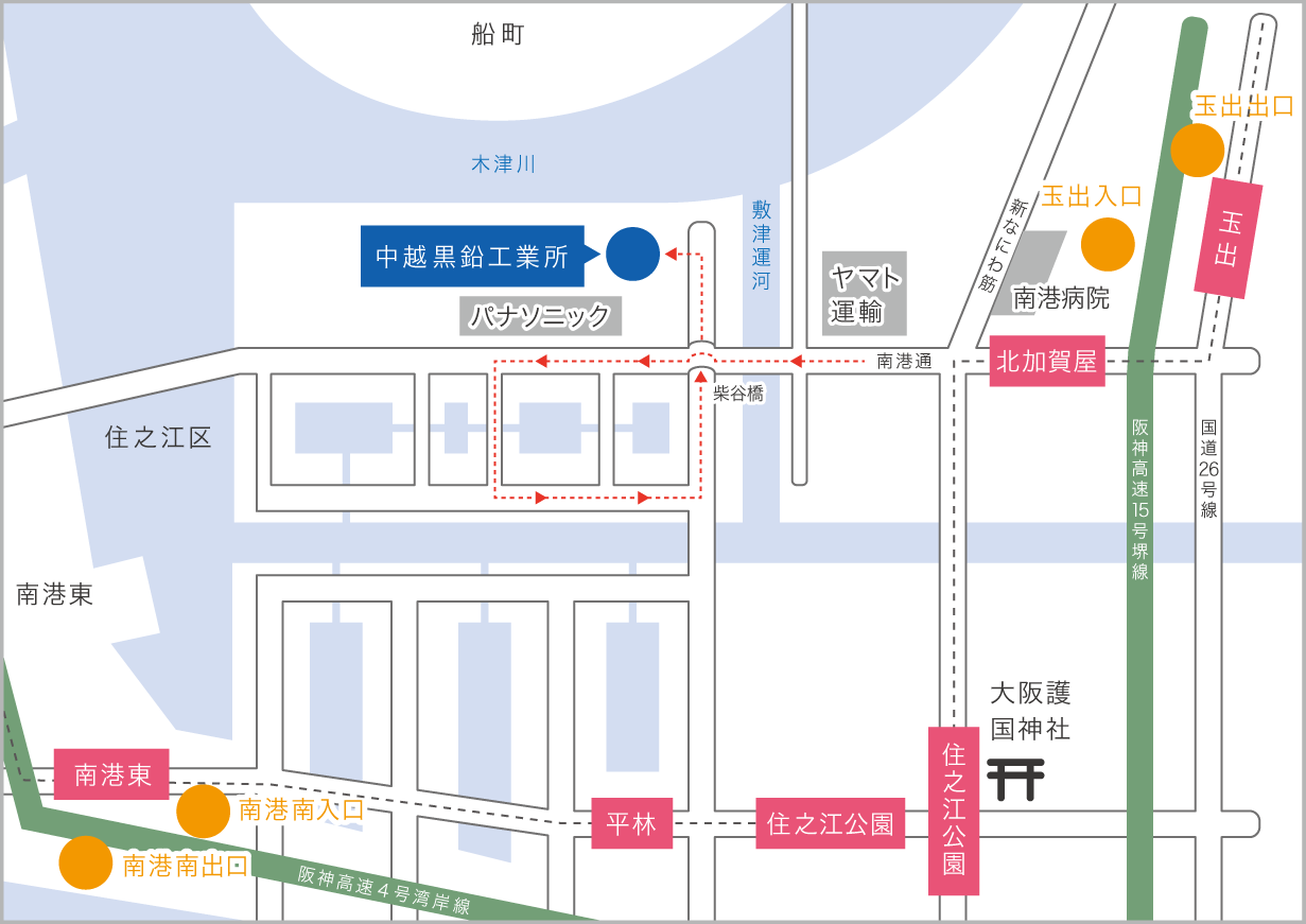 Chuetsu Graphite Works Co.,Ltd.　 MAP